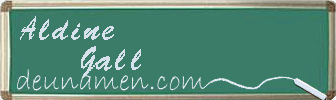 Aldine Gall Visitenkarte